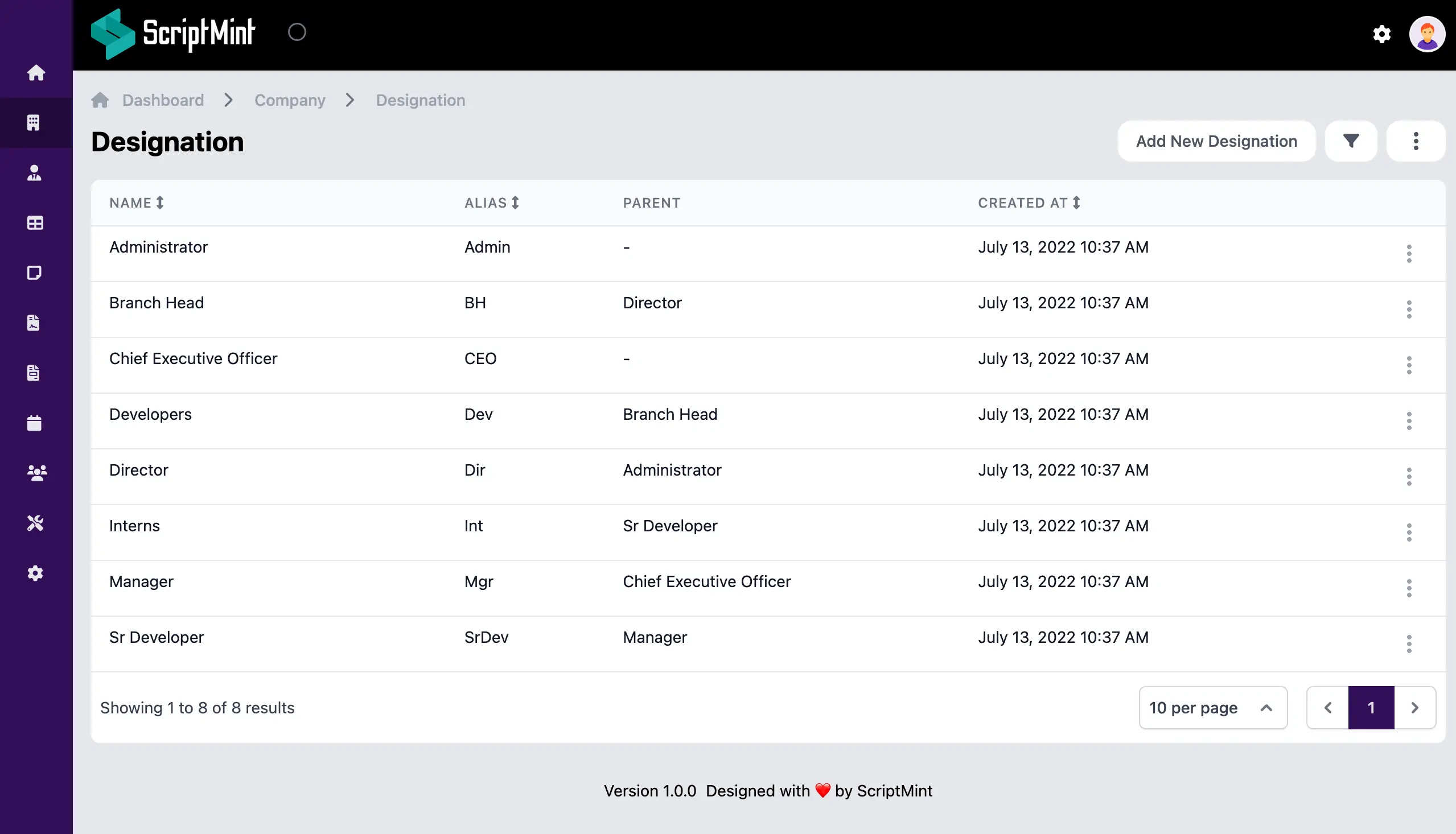 Inbox user interface